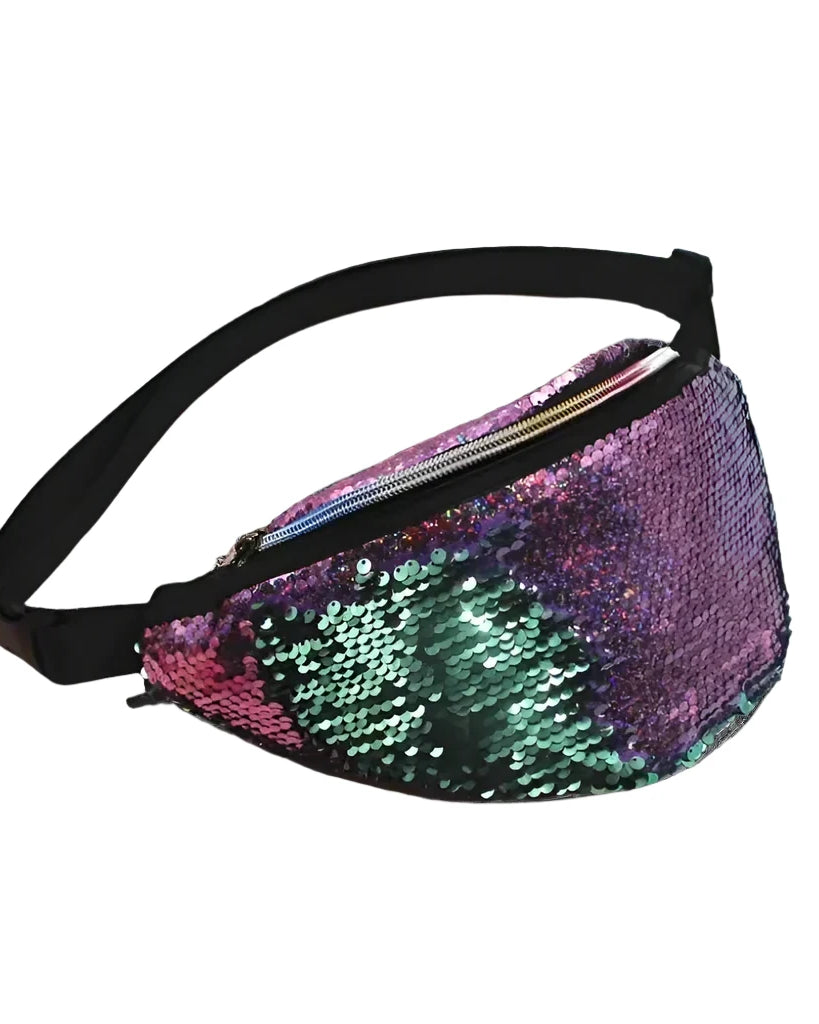 Laser GlimmerPack Sequins Waist Bag
