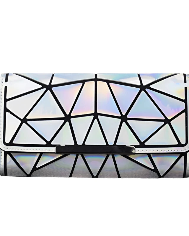 Silver Geometric Purse