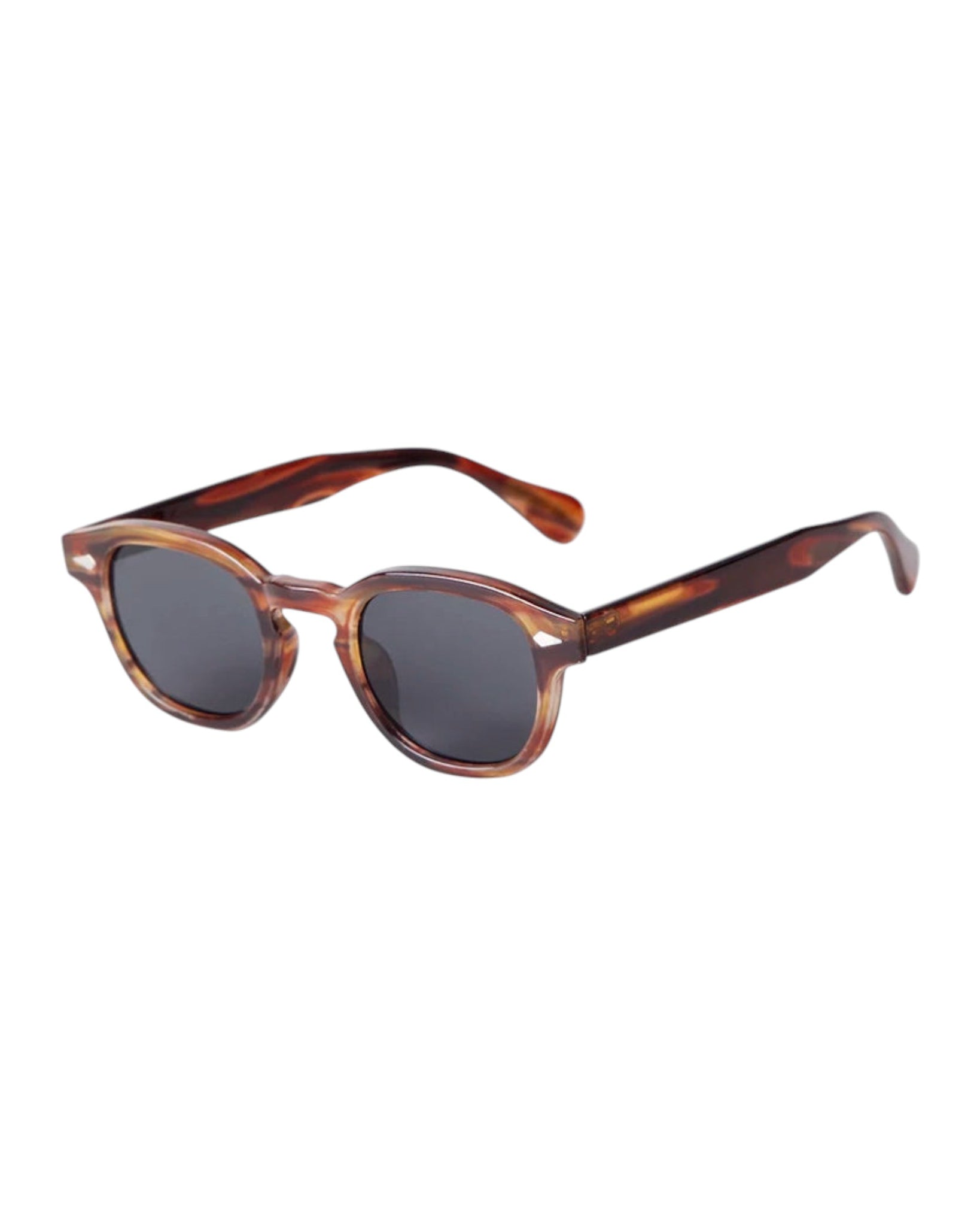 MALTA - Vintage Round Sunglasses with UV-400 lens protection and polarized resin lenses in a stylish frame.