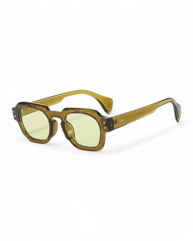 MARBELLA-SquareRetroSunglasses Green