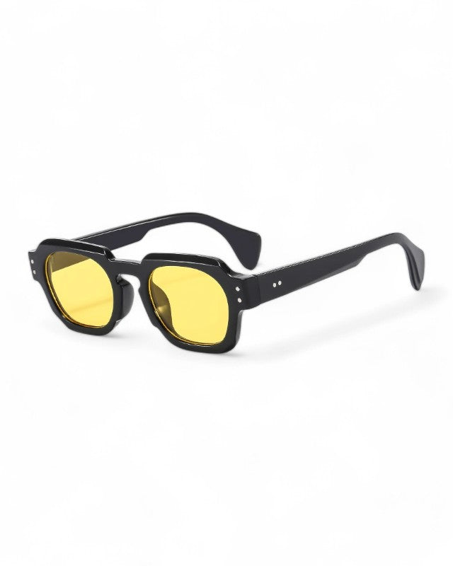 Yellow MARBELLA - Square Retro Sunglasses