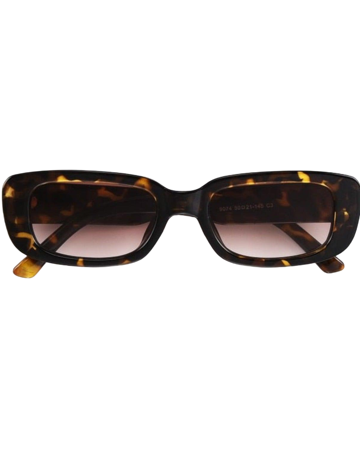 Tortoise Slim Rectangle Sunglasses