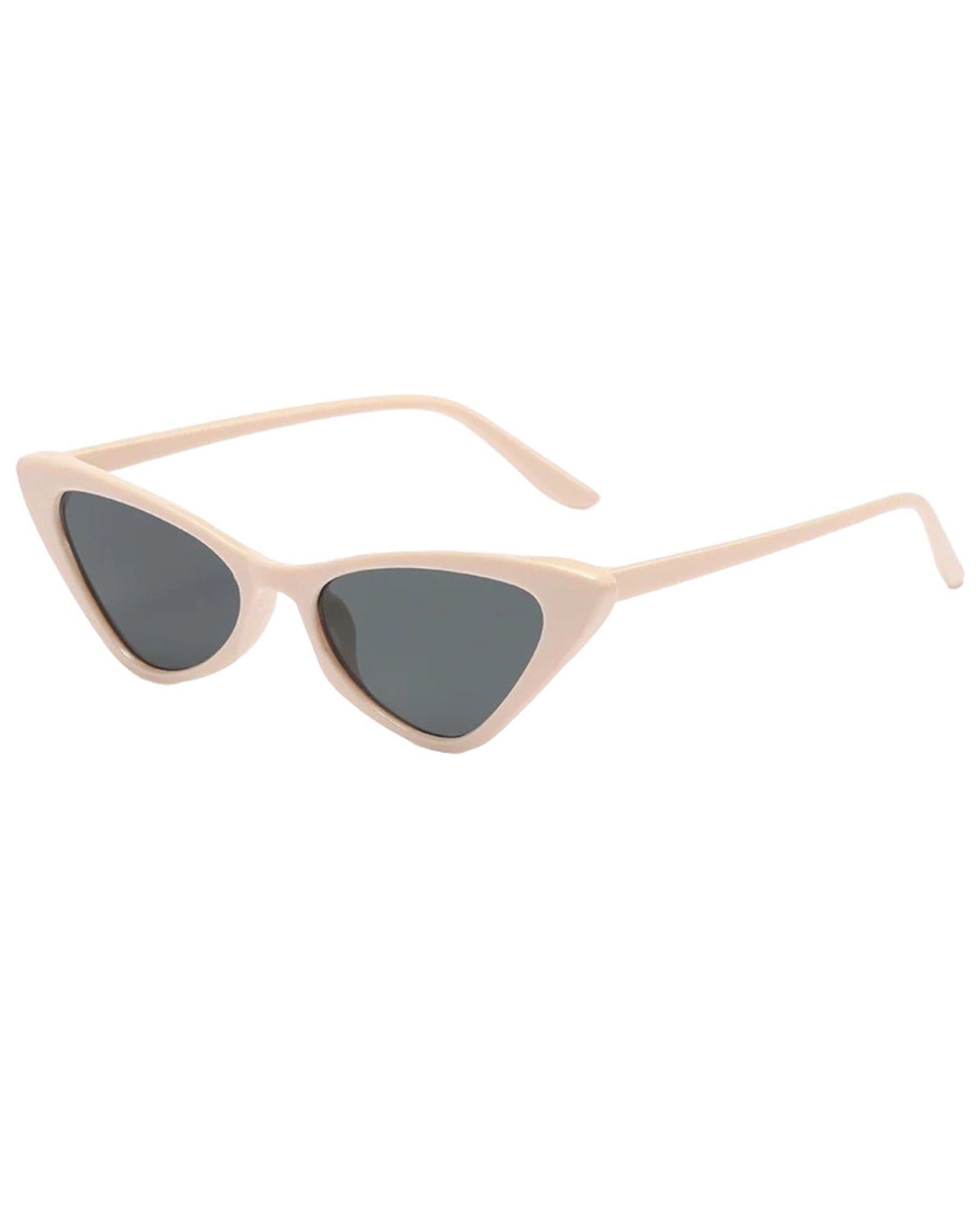 light pink black Cat Eye sunglasses.