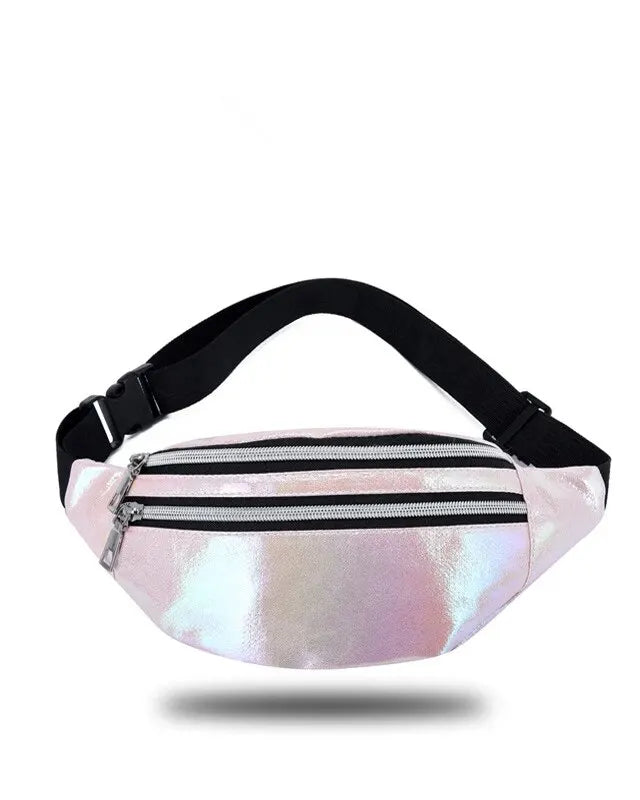 Pink Holographic Waist Bag
