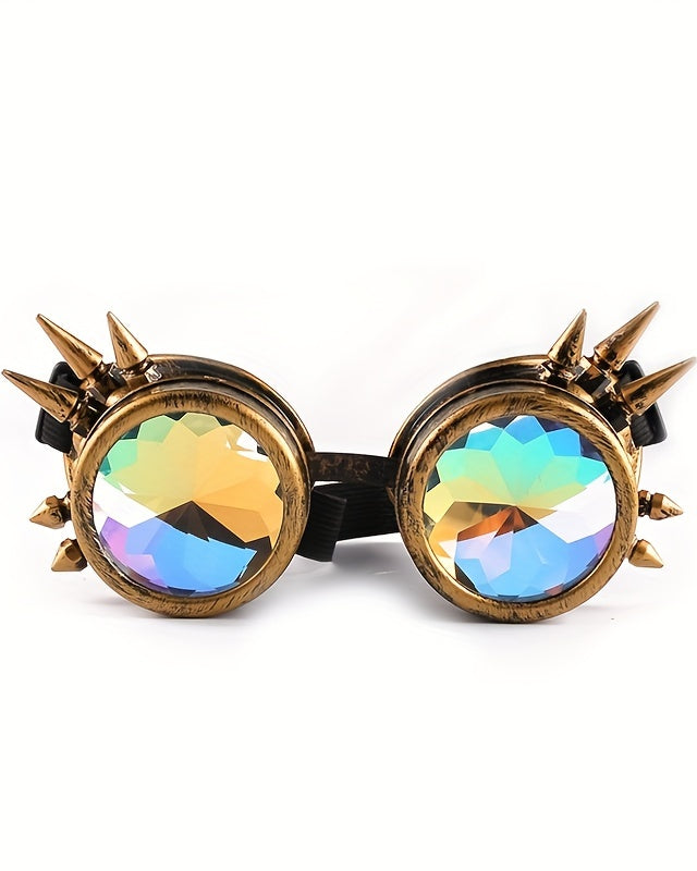 retro Steampunk Kaleidoscope Glasses