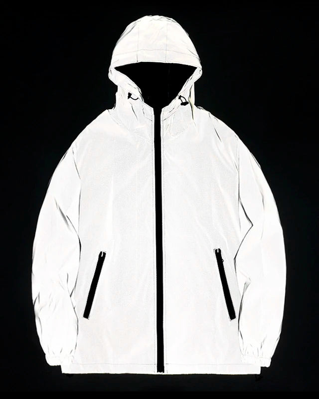 S Grey Reflective Festival Jacket