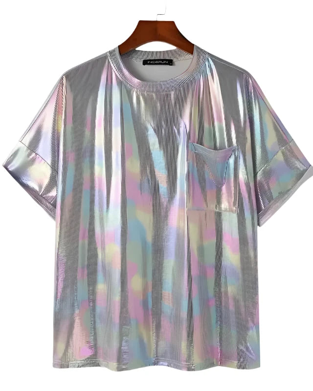 S Holographic Reflective T-Shirt