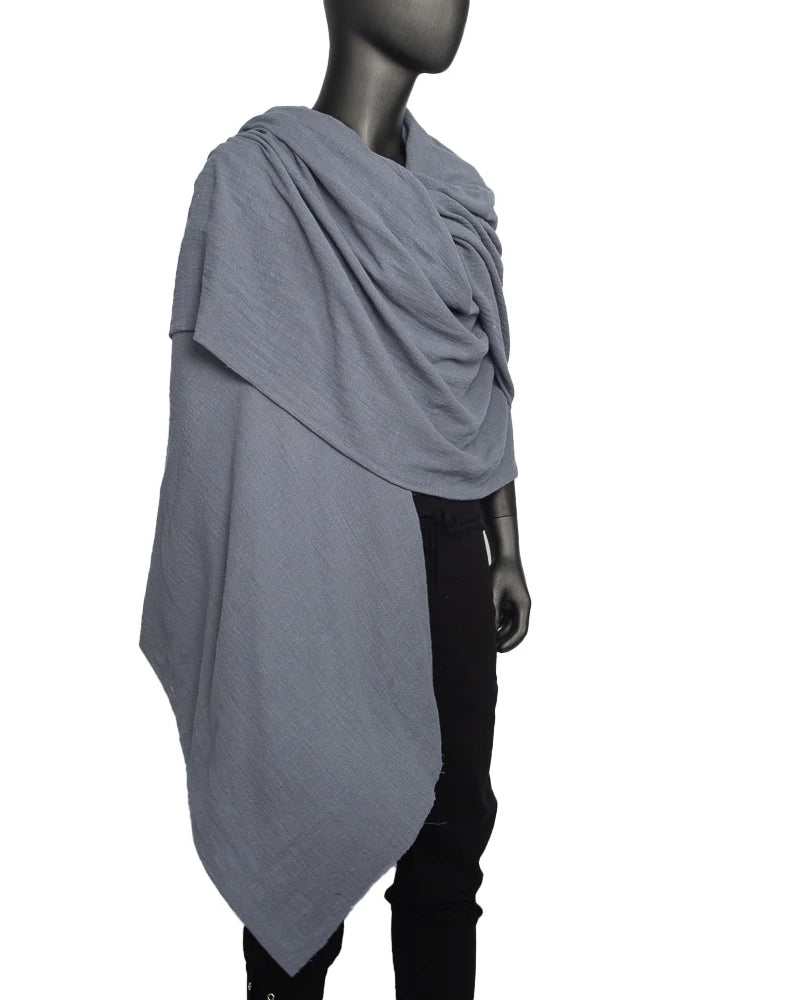 Grey Scarf Hood Cloak