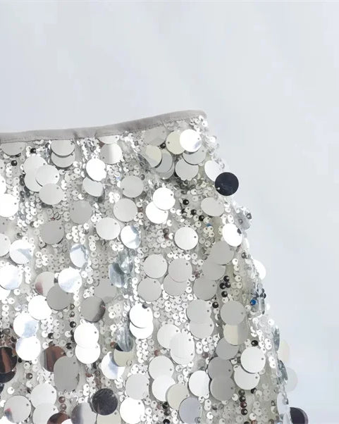 Sequin Mini Skirt