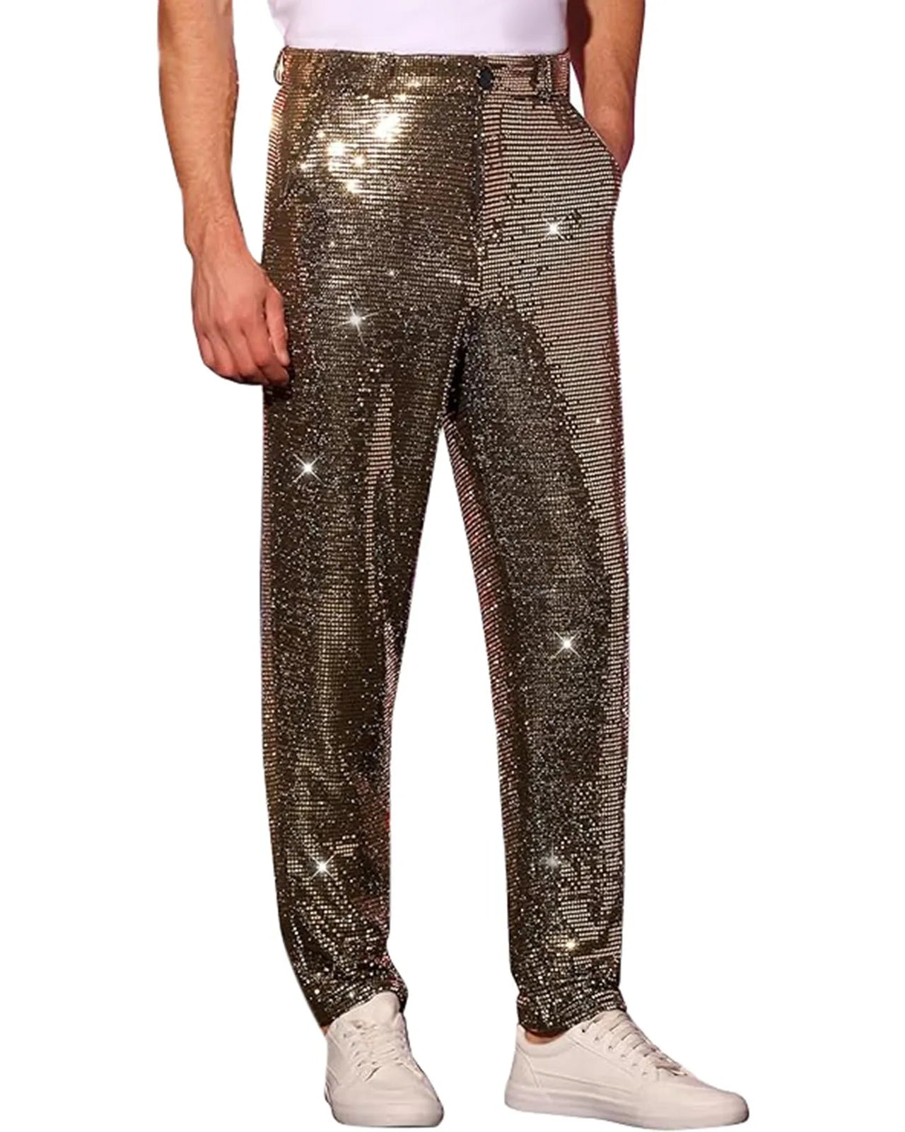 Gold Sequins Pants