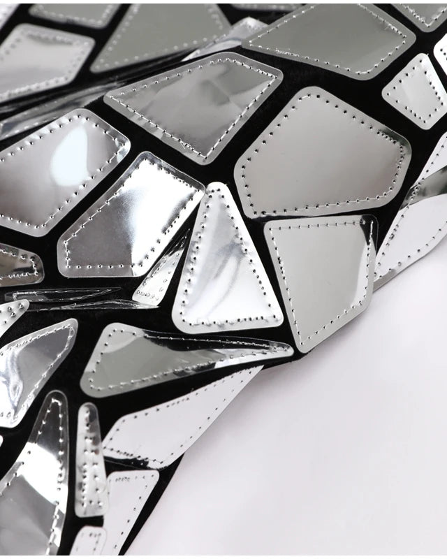 Shiny Metallic Sequin Dress Suspended Dress Sleeveless Bodycon Glitter rave outfit