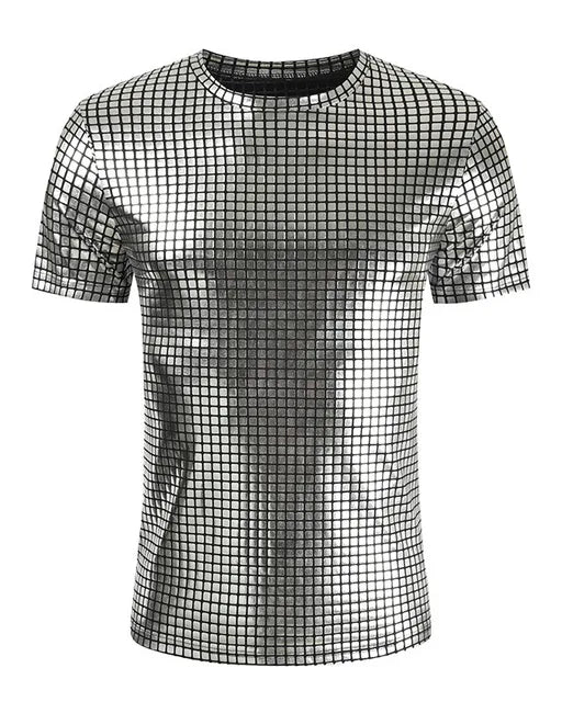 Silver Metallic T-Shirt