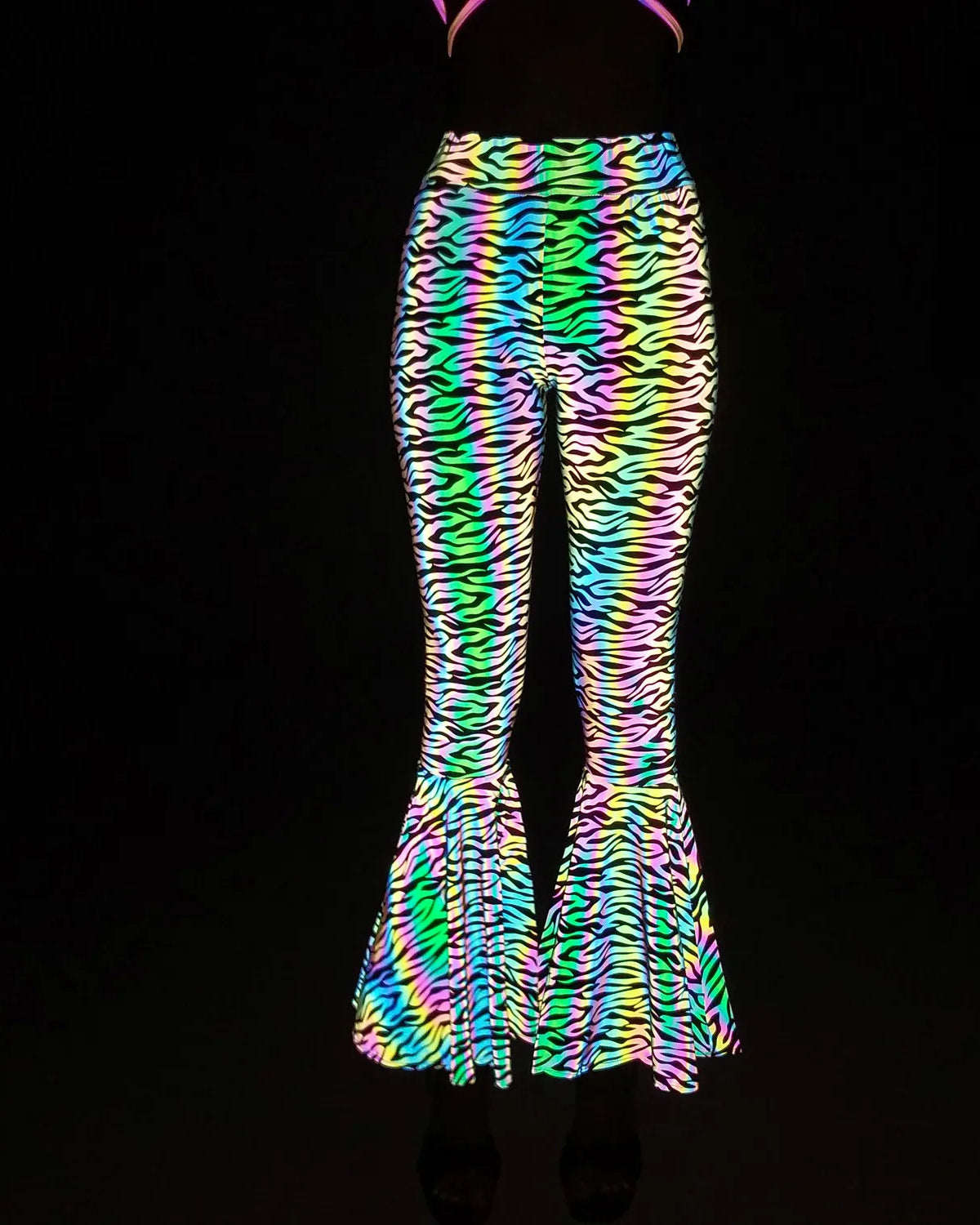 Slim Fit Reflective Bodycon Pants