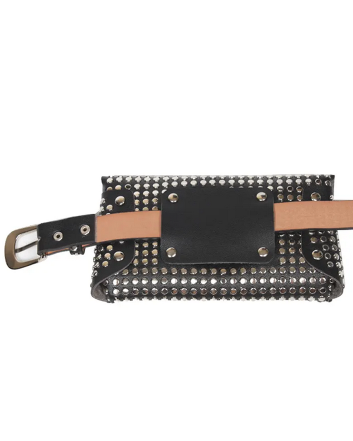 Black Bag with Belt rivet