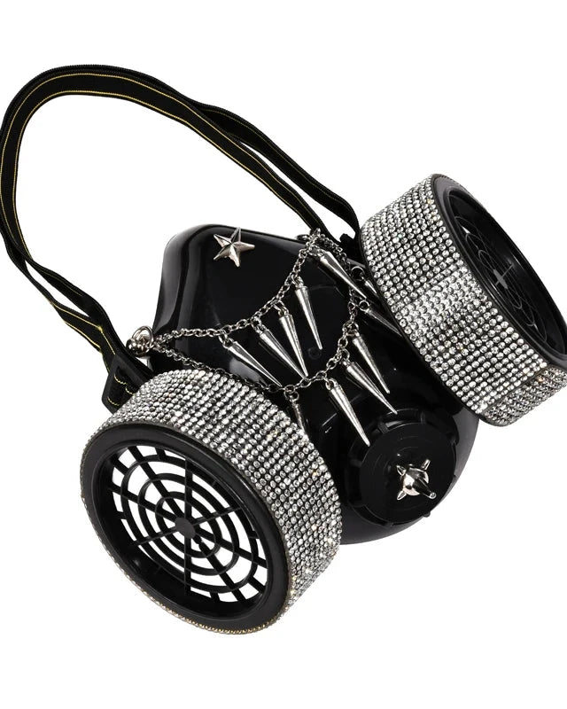 Steampunk Glasses Mask with Rhinestones