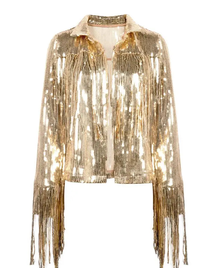 Tassel Sequin Jacket