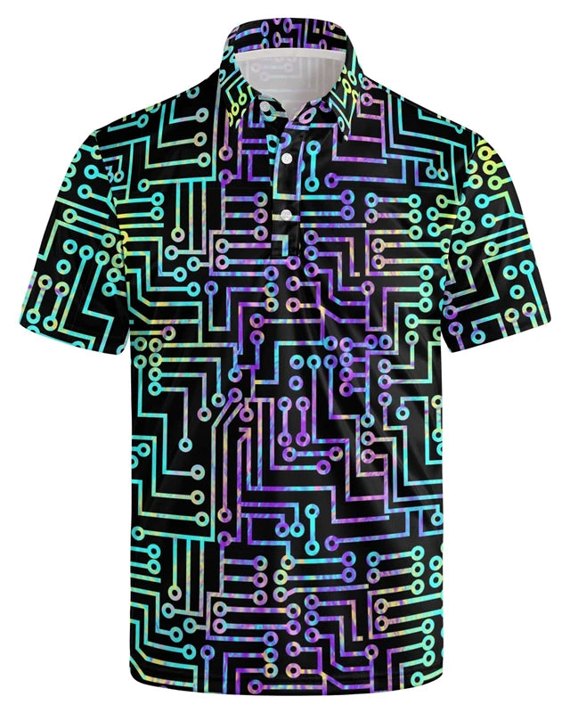 XXS EDM Neon Print Shirt