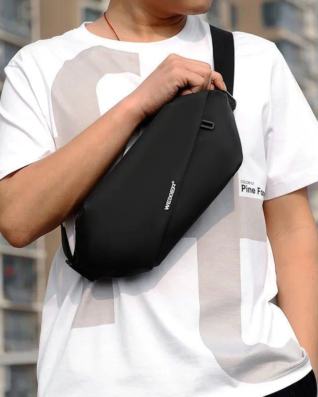 Black Waterproof Waist Bag Festival Fashion Concert Rave Outfit Party