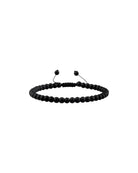Pulsera de cuentas de piedra natural mate de 6 mm