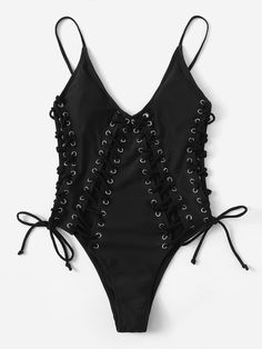 Black Cut Out Bodysuit