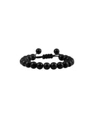 Pulsera de cuentas de piedra natural mate de 8 mm