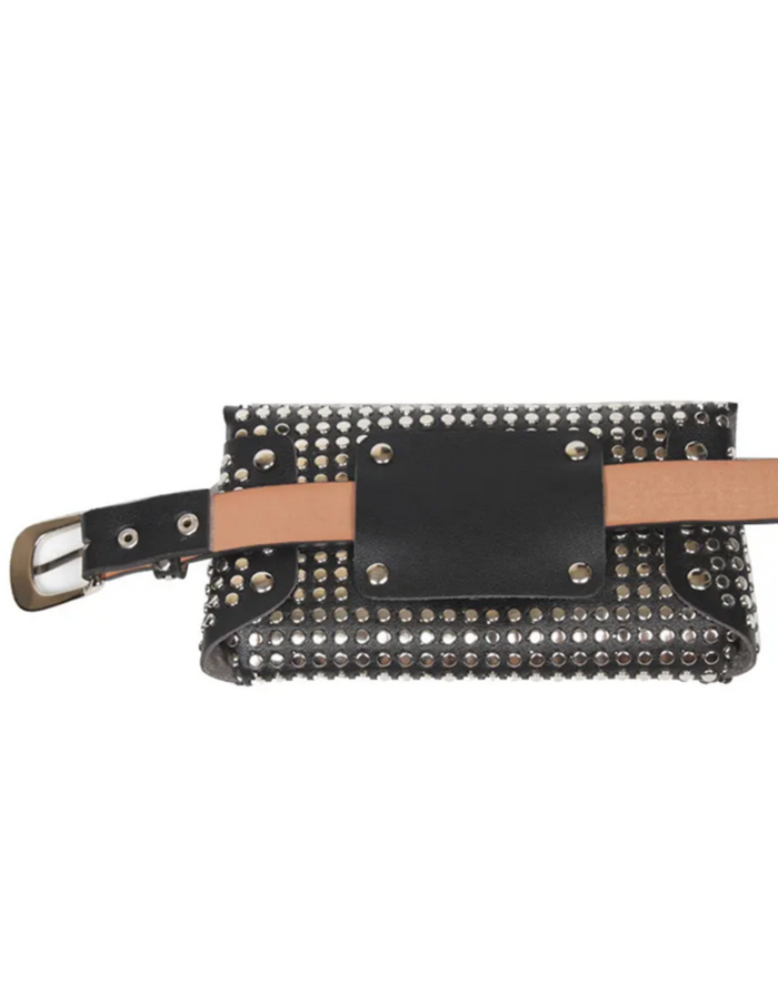 Black Bag with Belt rivet 