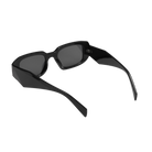 Black Bevel Frame Square Sunglasses