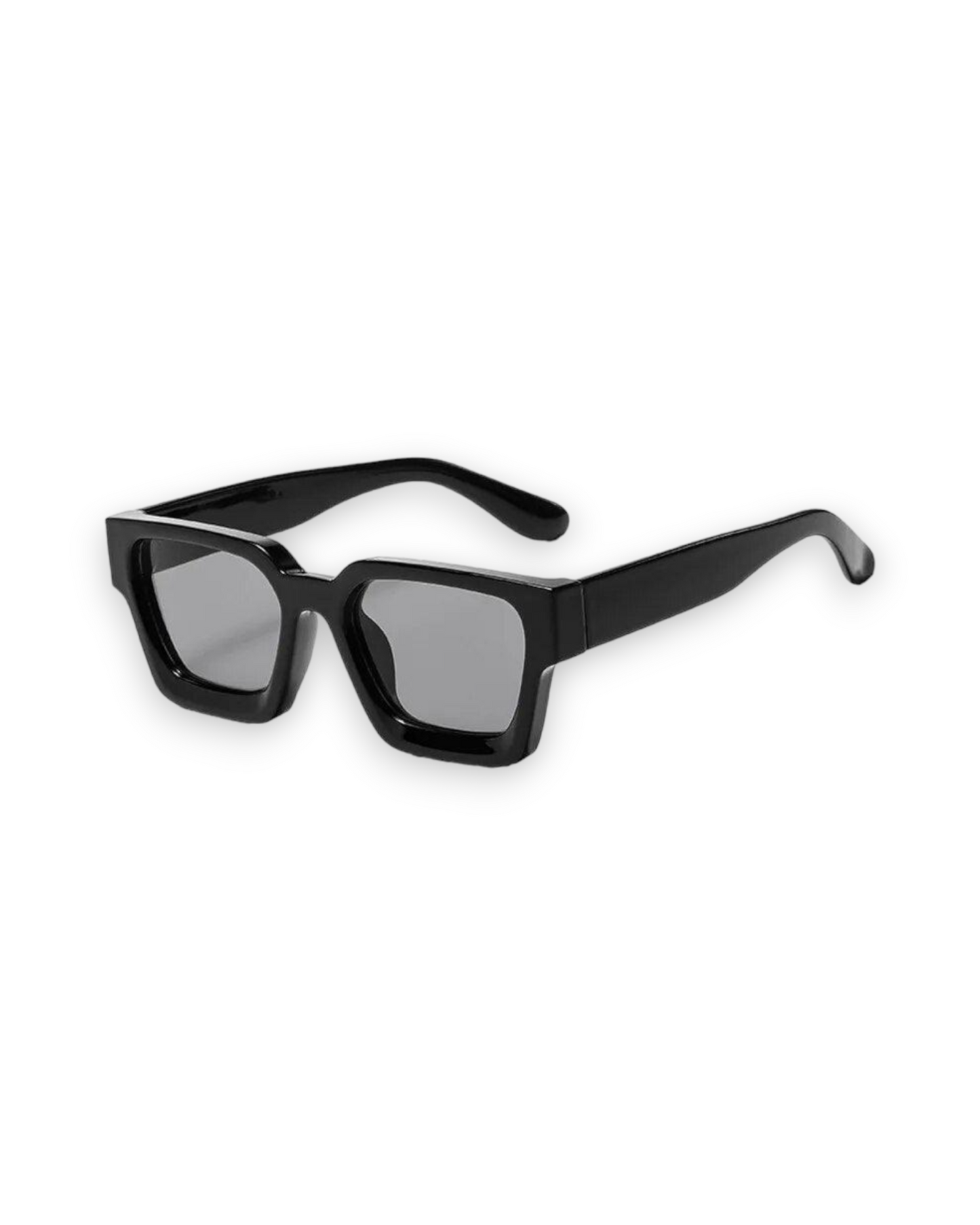 Black Chunky Square Sunglasses