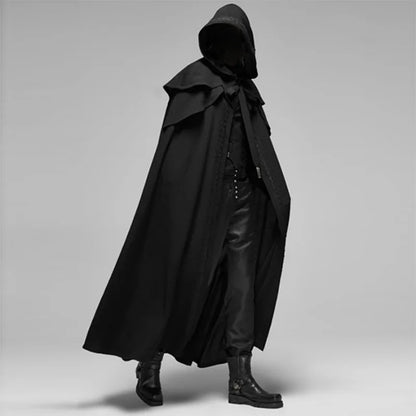 Black Hooded Cloak Cape