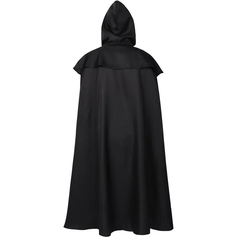 Black Hooded Cloak Cape