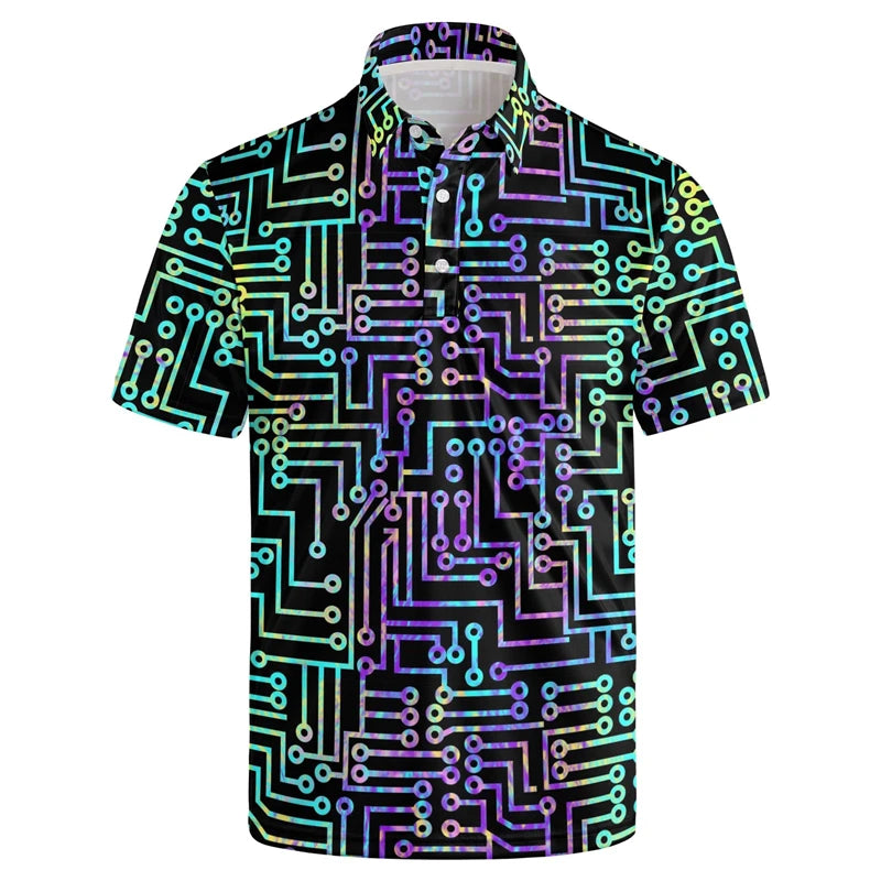 EDM Neon Print Shirt