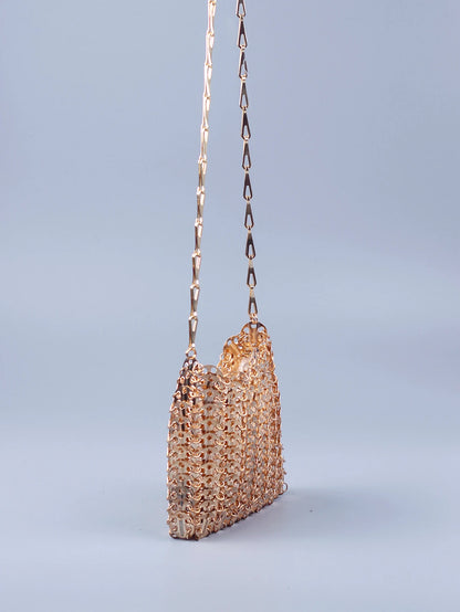 Gold Metallic Sequin Bag