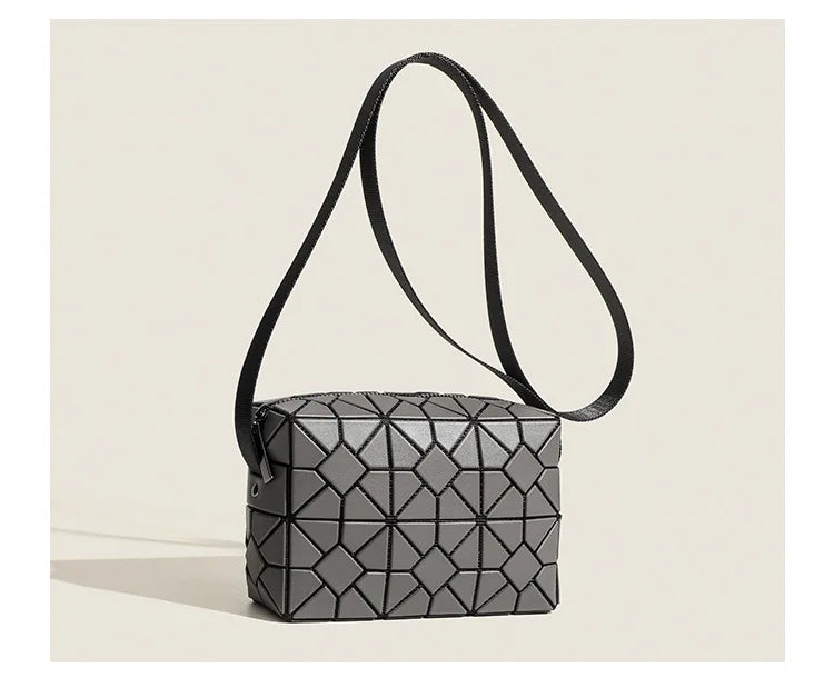 Grey Geometric Handbag