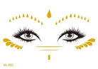 Gold Face Temporary Tattoo Rave Festival accessories rave wear