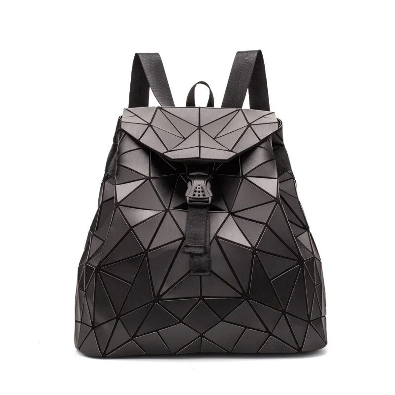 Holographic Backpack Rave Festival Black