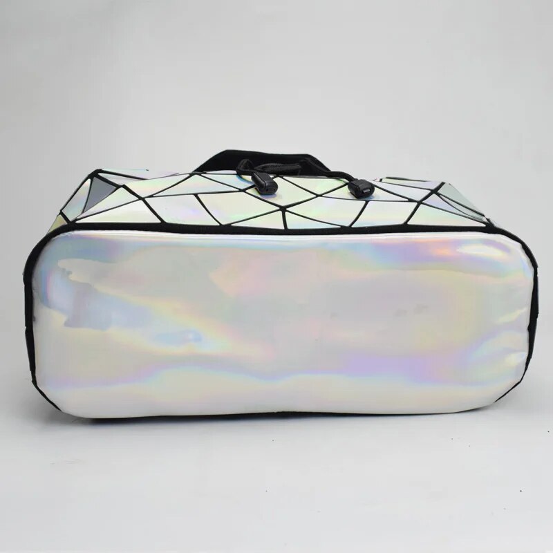 Holographic Backpack Rave Festival Silver