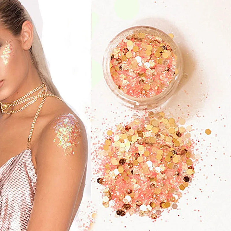 Peach Body Glitter