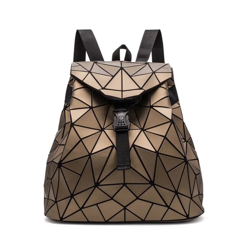 Holographic Backpack Rave Festival Brown