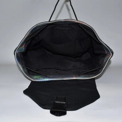 Holographic Backpack Rave Festival Silver