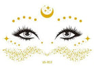 Gold Face Temporary Tattoo Rave Festival accessories rave outfit