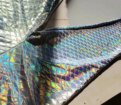 Holographic Reflective Mermaid High Waisted Leggings Bottoms