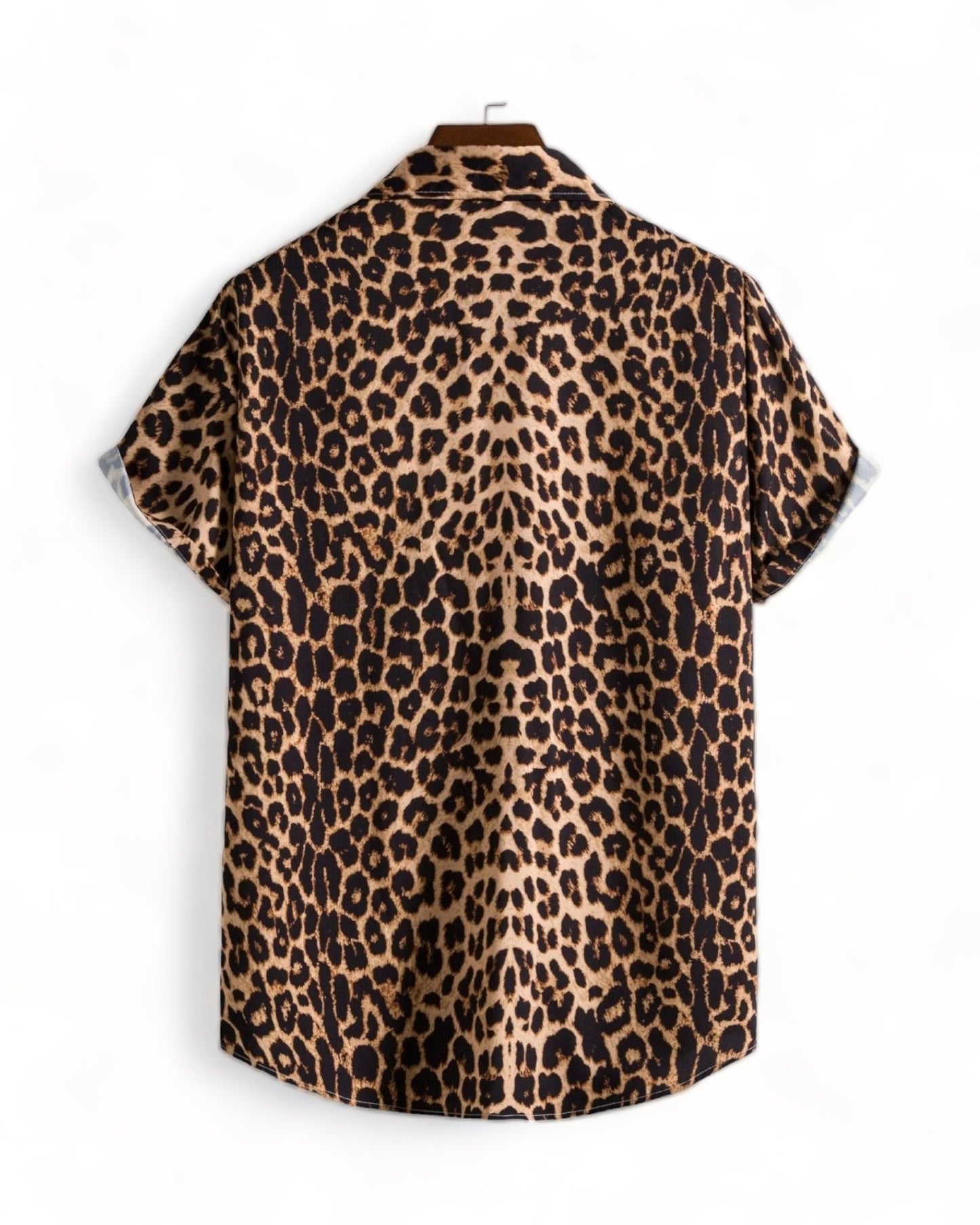 Short Sleeve Leopard Print Festival Shirt