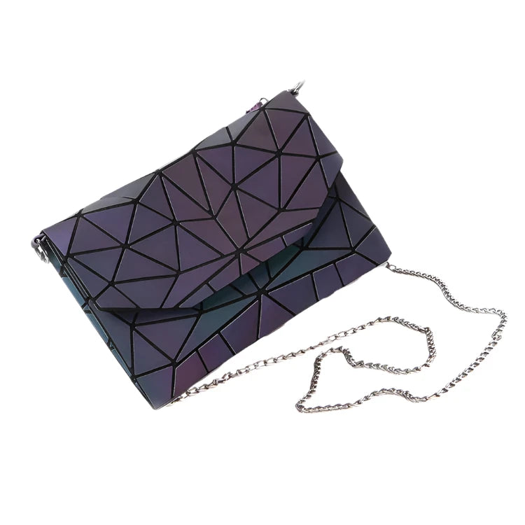 Luminous Envelope Handbag with chain strap