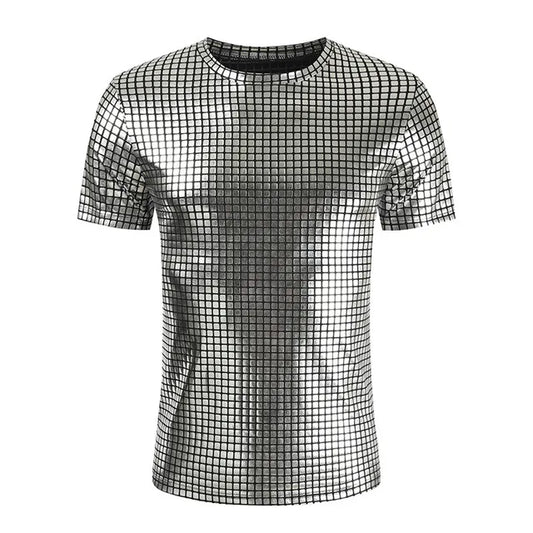 Metallic T-Shirt Silver