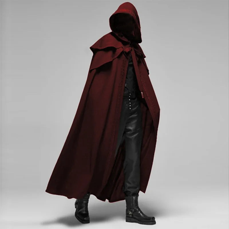 Red Hooded Cloak Cape