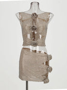 Rhinestone Flower Cut-Out Set