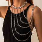 Silver Shoulder Chain Necklace