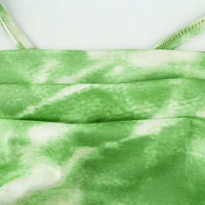 Green Dye Crop Top