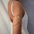 Gold Upper Arm Bracelet Leaf Cuff bracelet for women Festival Outfit
