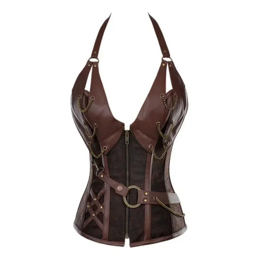Costumes Faux Leather Top